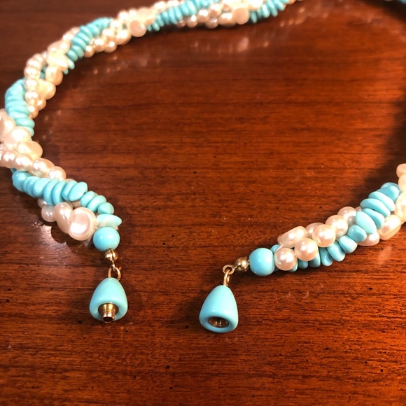 Vintage beaded twisted strand necklace - Picture 4 of 4
